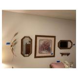 Mirrors, Print, wall Shelf