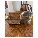 Basket and Trash can