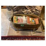 Brass Fireplace Magazine Holder