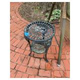 Cast Metal Two-Tier Plant Stand