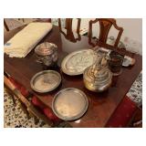 Assorted Metal Serving Ware
