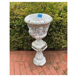 Cast Stone Garden Urn with Stand