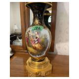Antique French Style Porcelain Vase Lamp