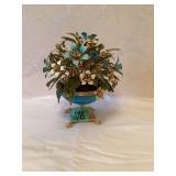 Fleurs Des Siecled enameled Floral Arrangement Designed by Jane Hutcheson