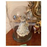 Von Manns Italian Figurine with Glass Dome