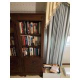 Cabinet with Book Case top 21” W x 16” D x 63” T