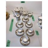 Noritake China Tea Set with Gold Accents