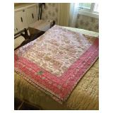 Floral Pattern Quilted Blanket