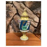 Floral Decorated Lidded Urn