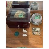 Jewelry box, dish with lid,