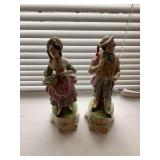 Pair of Porcelain Figurines, Man and Woman
