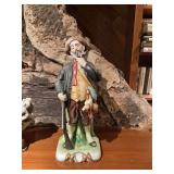 Figural Ceramic Hunter with Rifle and Game
