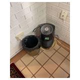Vornado Air Circulator and Decorative Wastebasket