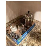Bodum Coffee Press and Glass Cup Set
