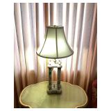 Floral Design Table Lamp with Shade