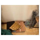 Contents Of Closet on the floor