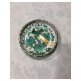 Gold Imari Hand Painted Bird Decorated Dish