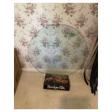 29.5” Round Glass & Recipe File