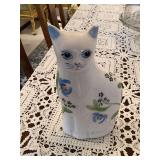 N.S. Gustin Co. Hand Decorated Cat Figure