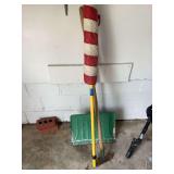 Flag, Scraper, Snow Shovel