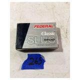 Federal Classic Rifled Slug 16 GA 4/5 OZ 2 3/4 IN
