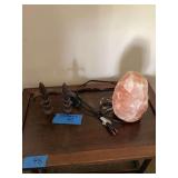 Book Ends, Salt Lamp, Basket, exercise bowl