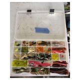Fishing Lure Assortment in Storage Container