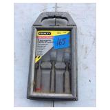 Stanley 3 Pc Wood Chisel Set with Case