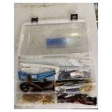 Fishing Lure Assortment in Tackle Box
