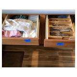 Flatware, Towels, Assorted cups