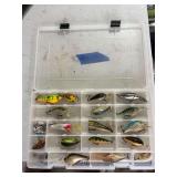 Fishing Lures Assortment in Tackle Box