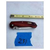 Buck 739 Folding Knife with Wood Handle