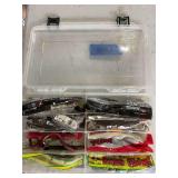 Fishing Lure Assortment with Tackle Box