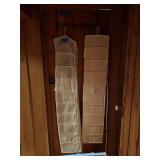 Hanging Closet Shoe Organizers and Metal Wall Hook Rack