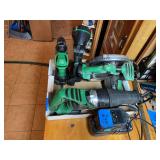 Hitachi 18V Cordless Power Tool Set with Batteries and Charger