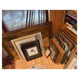 Collection of Framed Artworks and Prints