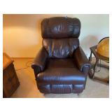 Dark Brown Leather Recliner Chair