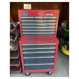 Craftsman Rolling Tool Chest and Cabinet with Assorted Hand Tools