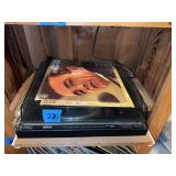 Yamaha P-220 Semi-Automatic Turntable with Vinyl Records