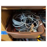 Assorted Workshop and Utility Supplies in Storage Bins