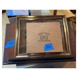 Heineken Holland Beer Mirror Sign and Rosalones Cigar Box