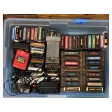 Atari 2600 Video Computer System Console with Large Collection of Game Cartridges and Controller