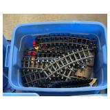 Toy Train Set with Locomotive and Track Sections