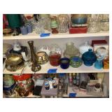 Assorted Glassware and Decorative Tabletop Items Lot