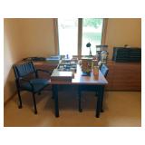 Office Desk with Contents and Chair