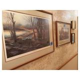 Collection of Three Framed Art Prints Including Terry Redlin Works