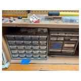 Two Stack-On Multi-Drawer Hardware Organizers with Assorted Fasteners