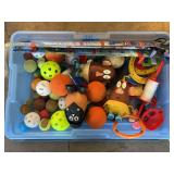 Assorted Toy Lot Including Star Wars Potato Head Figures and Sports Balls
