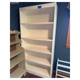 White Laminate Bookcase with Adjustable Shelving