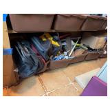 Assorted Hand Tools and Sealant Collection